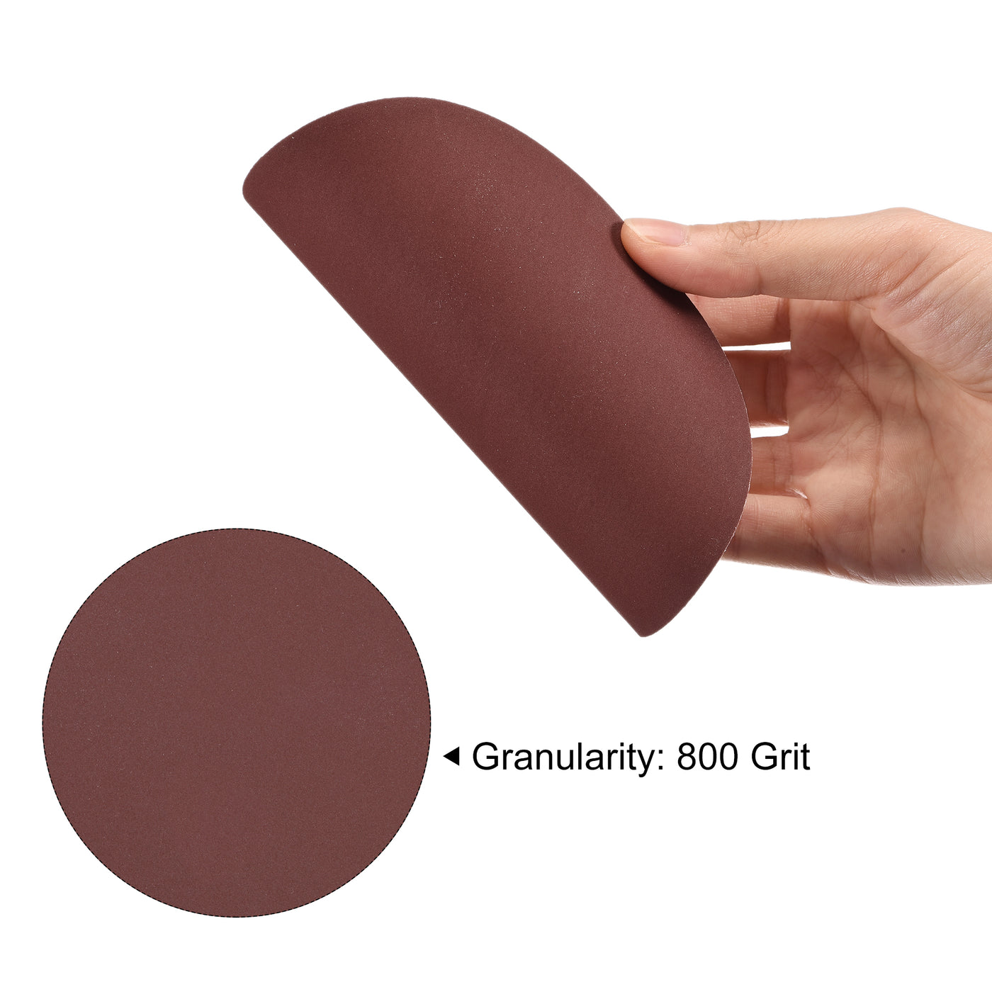 uxcell Uxcell 5-Inch PSA Sanding Disc Aluminum Oxide Adhesive Back Sandpaper 800 Grit 30 Pcs