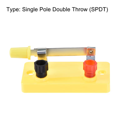 Harfington Uxcell Single Pole Switch Single Pole Single Throw (SPST) Switch Yellow