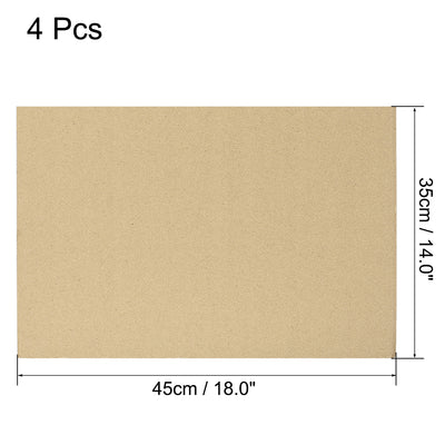 Harfington Uxcell Corrugated Cardboard Filler Insert Sheet Pads 5-Layer 5mm x 14 x 18-Inch 4pcs