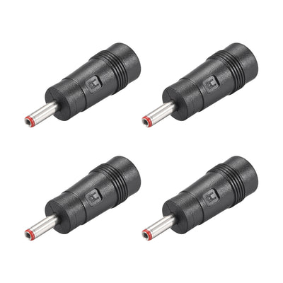 Harfington Uxcell 4pcs DC Power Converter 3.5mm x 1.35mm Male to 5.5mm x 2.5mm Female Adapter Connector
