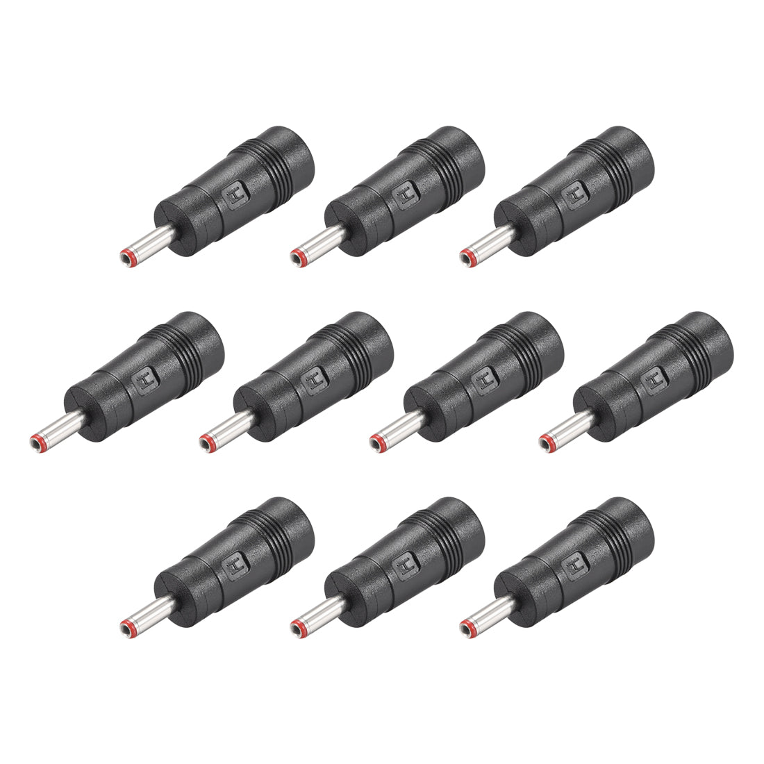 uxcell Uxcell 10pcs DC Power Converter 3.5mm x 1.35mm Male to 5.5mm x 2.5mm Female Adapter Connector