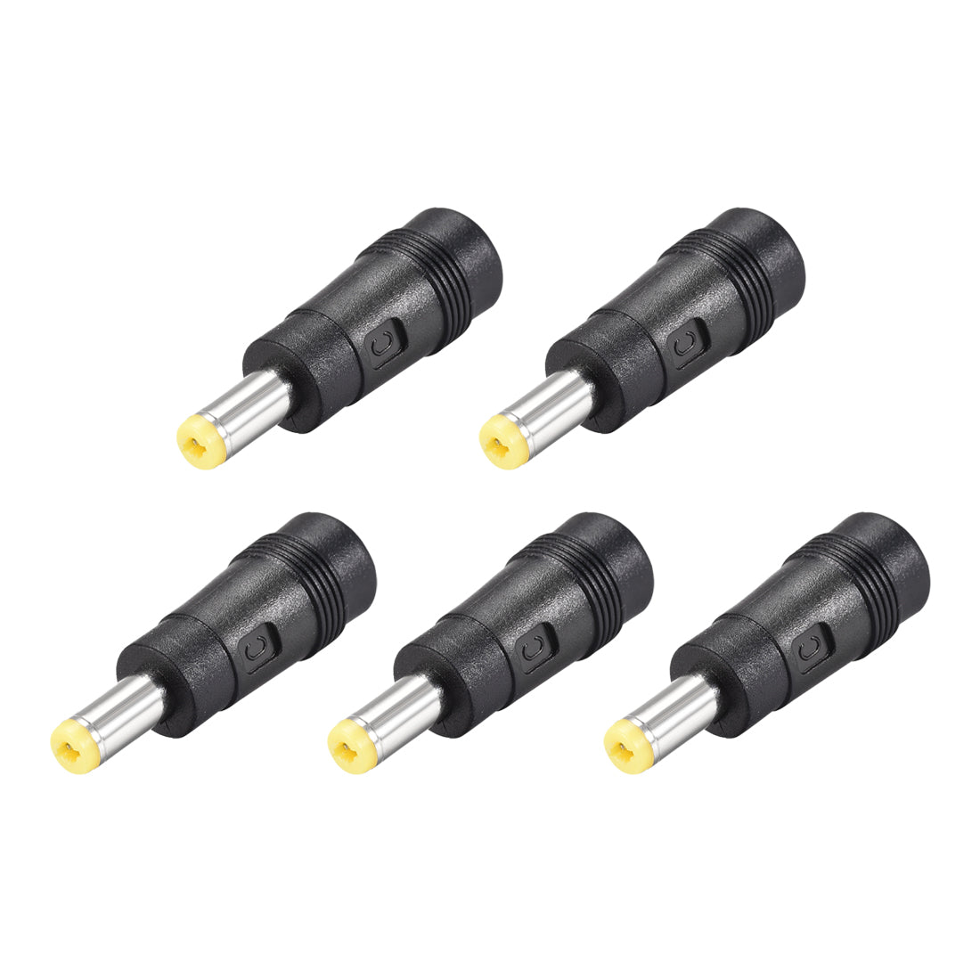 Uxcell Uxcell 8Pcs DC Power Converter 5.5mm x 2.5mm Male to 5.5mm x 2.1mm Female Connector