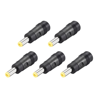 Harfington Uxcell 8Pcs DC Power Converter 5.5mm x 2.5mm Male to 5.5mm x 2.1mm Female Connector