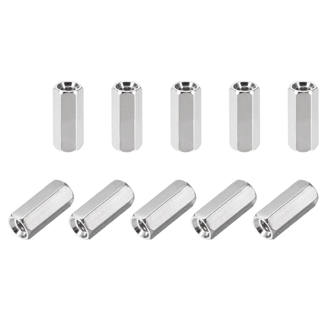 Uxcell Uxcell M3 x 45mm Female to Female Hex Nickel Plated Spacer Standoff 10pcs