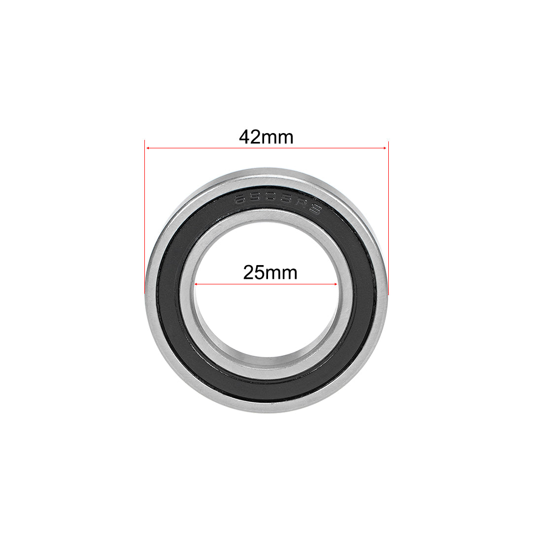 uxcell Uxcell Deep Groove Ball Bearing Thin Section Double Sealed Chrome Steel
