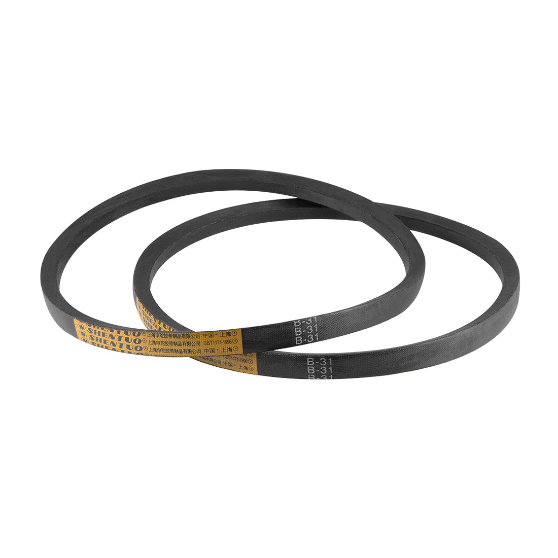 uxcell Uxcell B31 V-Belts 31" Pitch Length, B-Section Rubber Drive Belt 2pcs
