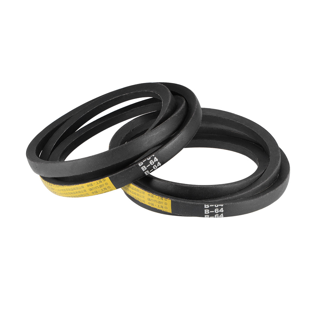 uxcell Uxcell B64 V-Belts 64" Pitch Length, B-Section Rubber Drive Belt 2pcs