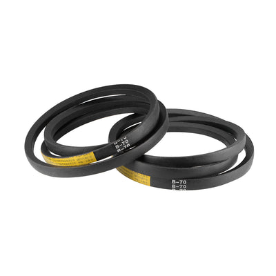 Harfington Uxcell B70 V-Belts 70" Pitch Length, B-Section Rubber Drive Belt 2pcs