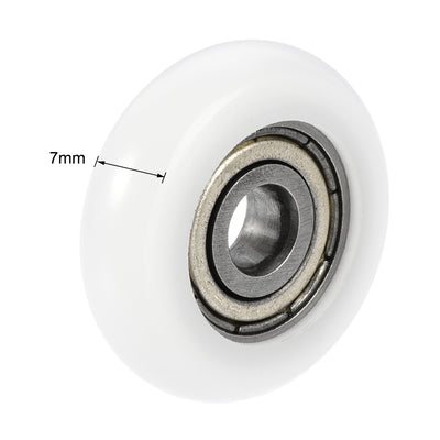 Harfington Uxcell Ball Bearing Guide Pulley Roller Double Shielded Chrome Steel Bearing