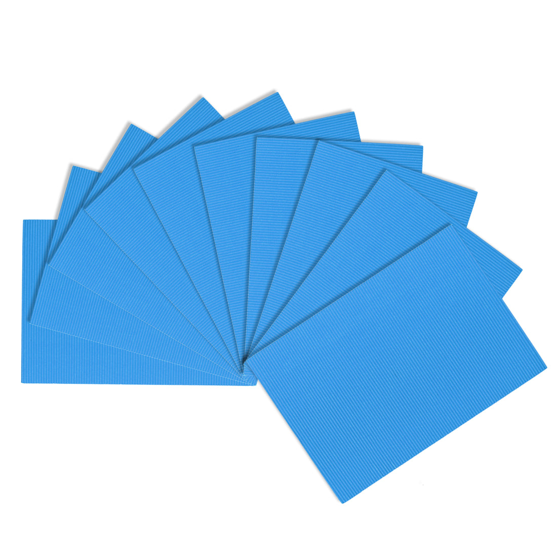 uxcell Uxcell 10pcs Corrugated Cardboard Paper Sheets,Light Blue,7.87-inch  x 11.90-inch