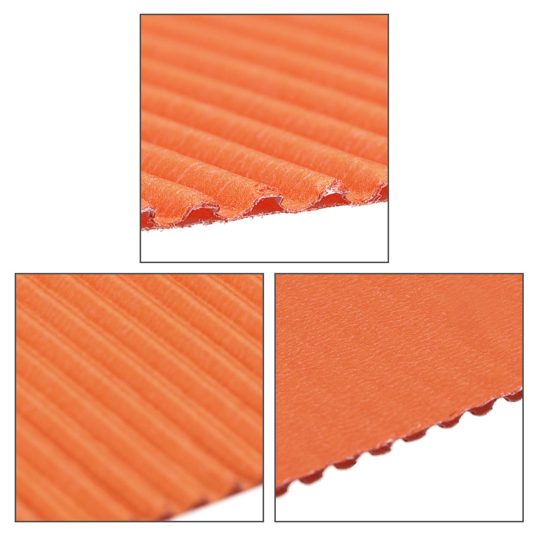 uxcell Uxcell 10pcs Corrugated Cardboard Paper Sheets,Orange,7.87-inch  x 11.94-inch