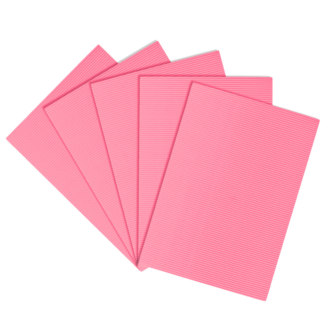 uxcell Uxcell 5pcs Corrugated Cardboard Paper Sheets,Pink,7.87-inch  x 11.100-inch