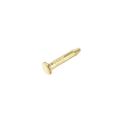 Harfington Uxcell Small Tiny Nails 1.5X8mm for DIY Decorative Wooden Boxes Gold Tone 100pcs