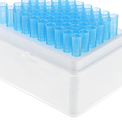 Harfington Uxcell Pipette Tips Box 60-Well Polypropylene Tip Holder Container for 1ml/1000µl Pipettor 8mm Hole Diameter