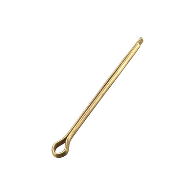 uxcell Uxcell Split Cotter Pin - 3mm x 50mm Solid Brass 2-Prongs Gold Tone