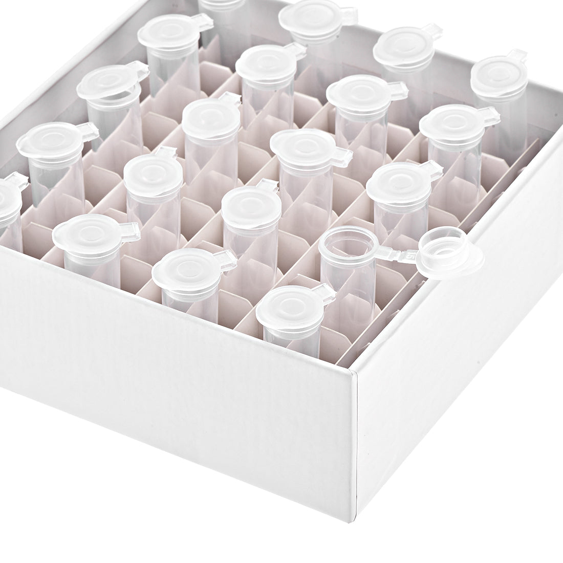 uxcell Uxcell Freezer Tube Box 81 Places Cardboard Holder Rack for 1.5/1.8/2ml Microcentrifuge Tubes 5Pcs