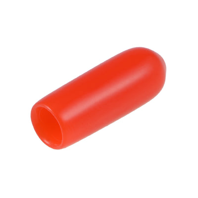 Harfington Uxcell 80pcs Rubber End Caps 4mm ID 15mm Height Screw Thread Protectors Red