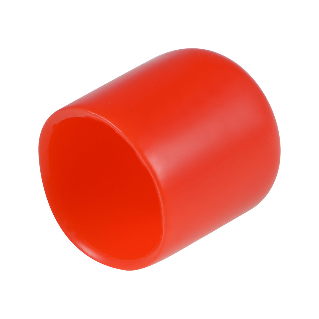 uxcell Uxcell 25pcs Rubber End Caps 15mm ID 20mm Height Screw Thread Protectors Red