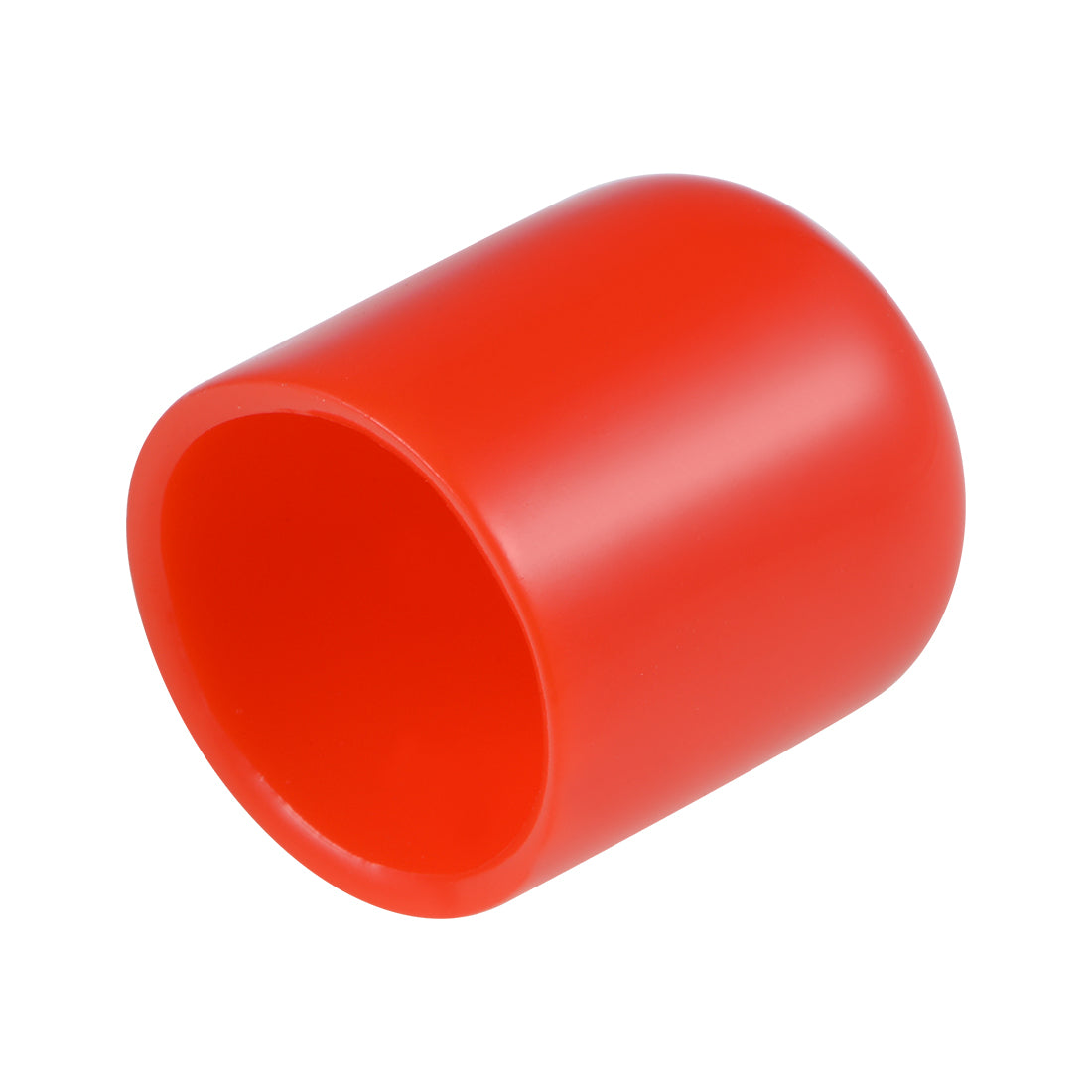 uxcell Uxcell 25pcs Rubber End Caps 18mm ID 25mm Height Screw Thread Protectors Red