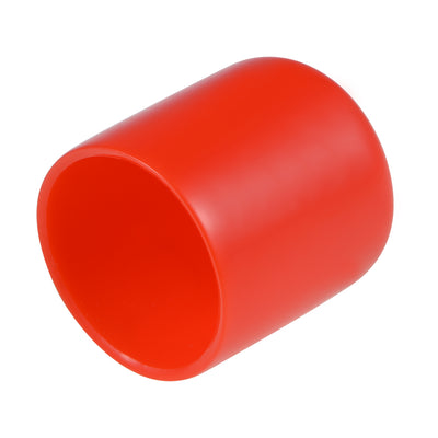 Harfington Uxcell 20pcs Rubber End Caps 27mm ID 30mm Height Screw Thread Protectors Red