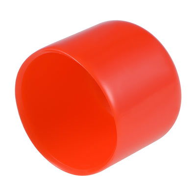 Harfington Uxcell 20pcs Rubber End Caps 34mm ID 35mm Height Screw Thread Protectors Red