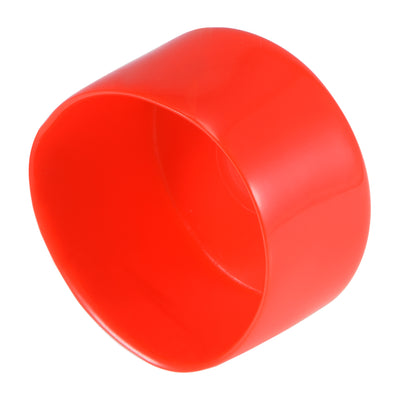 Harfington Uxcell 10pcs Rubber End Caps 50mm ID 40mm Height Screw Thread Protectors Red