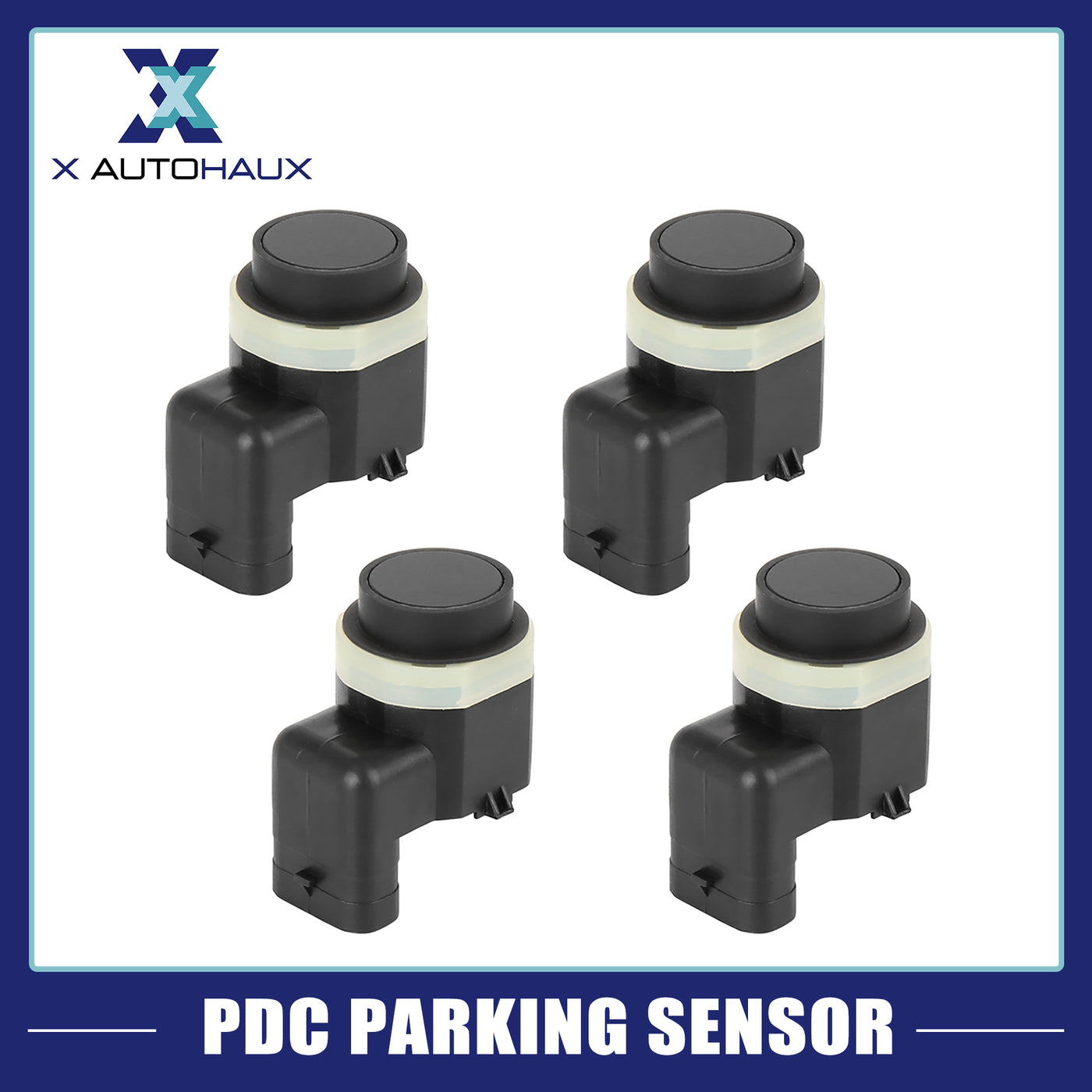 X AUTOHAUX 4pcs 66209142217 Car Bumper PDC Reverse Parking Assist Sensor for BMW X5 X6 E71 E70 E72