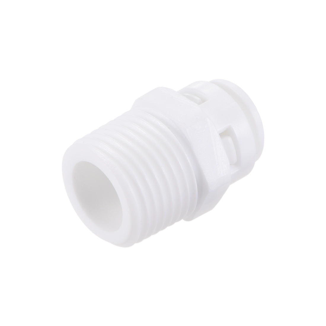 uxcell Uxcell Quick Connector G1/2 Male Thread to 3/8" Tube, Straight Connect Fittings for Water Purifier, 30mm White 2Pcs