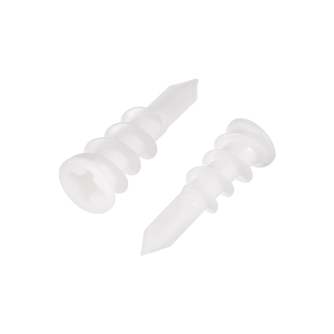 uxcell Uxcell 10x32mm Plastic Expansion Tube Drywall Wall Fixing White 100pcs