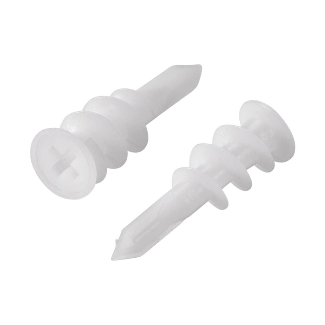 uxcell Uxcell 13x42mm Plastic Expansion Tube Drywall Wall Fixing White 25pcs