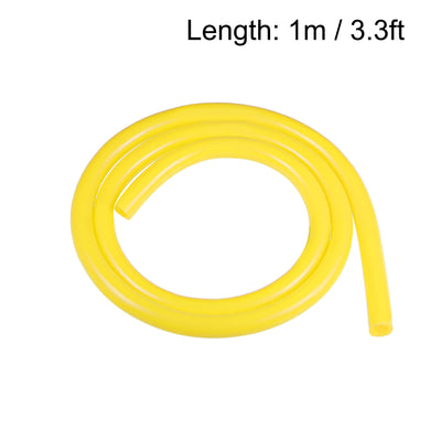 Harfington Uxcell Silicone Tubing, 5/16 inch ID x 1/2 inch OD 3.3ft Rubber Tube High Temp, Yellow