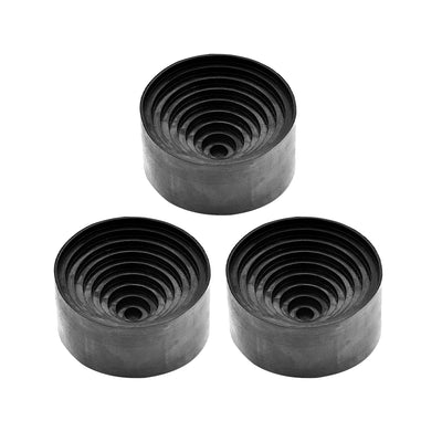 uxcell Uxcell Lab Flask Support Rubber Stand 90mm Diameter Round Bottom Holder for 50ml-1000ml Flasks Black 3Pcs