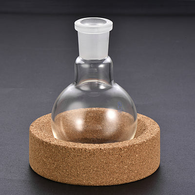 Harfington Uxcell Lab Flask Support Cork Stand 80mm Diameter Round Bottom Holder for 50ml-250ml Flasks