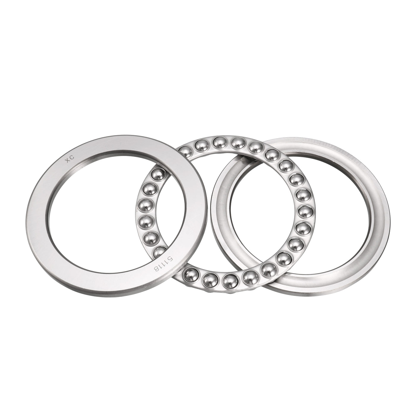 uxcell Uxcell 51118 Miniature Thrust Ball Bearing P0 90x120x22mm Chrome Steel with Washer