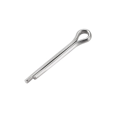 Harfington Uxcell Split Cotter Pin -  304 Stainless Steel 2-Prongs Silver Tone 120Pcs