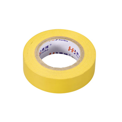 Harfington Uxcell Insulating Tape 19mm Width 14.5M Long 0.15mm Thick PVC Electrical Tape Rated for Max. 400V  80C Use Yellow 2pcs