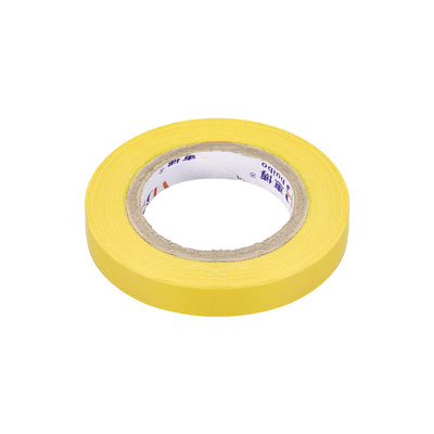 Harfington Uxcell Insulating Tape 10mm Width 14.5M Long 0.15mm Thick PVC Electrical Tape Rated for Max. 400V  80C Use Yellow 2pcs