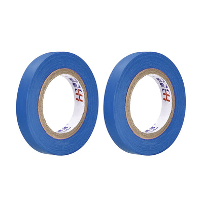 uxcell Uxcell Insulating Tape 10mm Width 14.5M Long 0.15mm Thick PVC Electrical Tape Rated for Max. 400V  80C Use Blue 2pcs