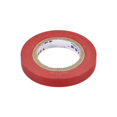 Harfington Uxcell Insulating Tape 10mm Width 14.5M Long 0.15mm Thick PVC Electrical Tape Rated for Max. 400V  80C Use Red 2pcs