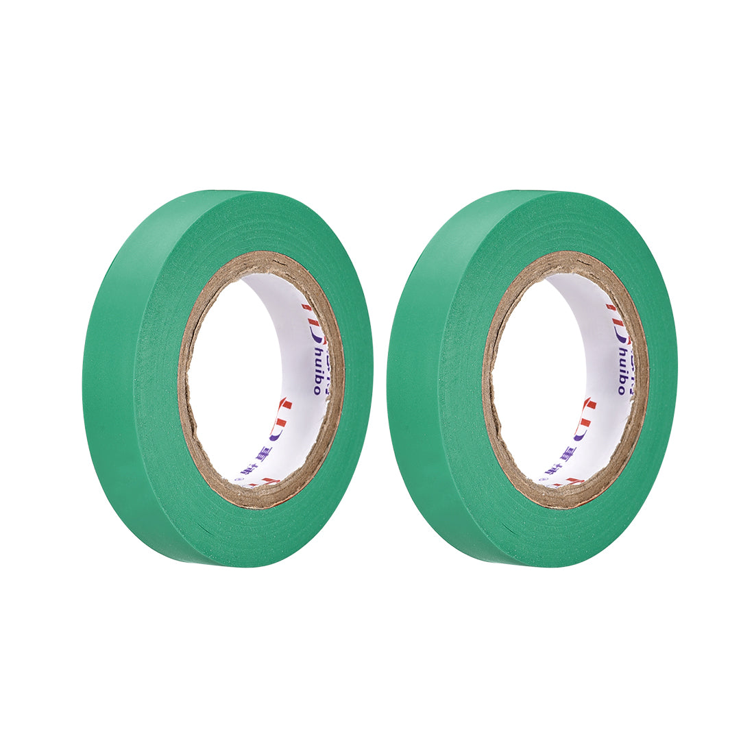 uxcell Uxcell Insulating Tape 12mm Width 14.5M Long 0.15mm Thick PVC Electrical Tape Rated for Max. 400V  80C Use Green 2pcs
