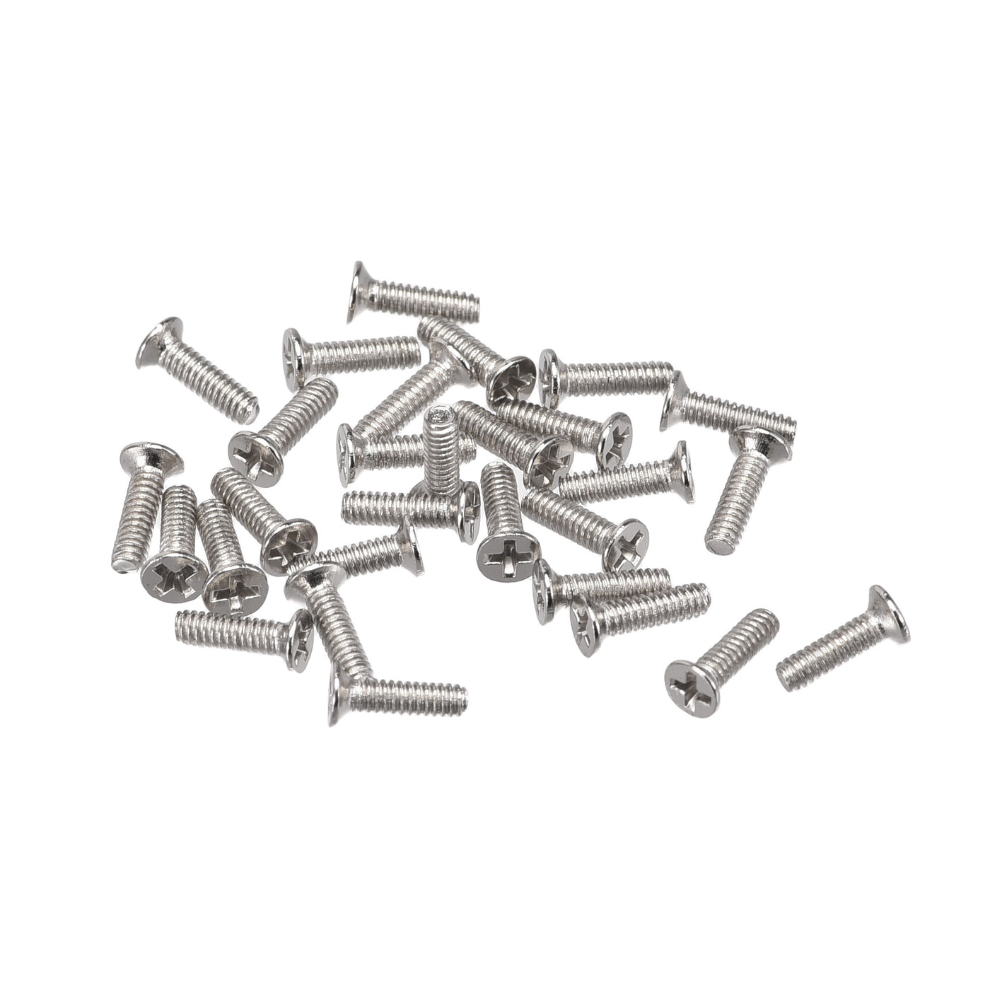 uxcell Uxcell M1.4 x 5mm Tiny Screws Phillips Flat Head Screws Carbon Steel Machine Screws for Glasses Spectacles Watch and Other Small Electronics 500pcs