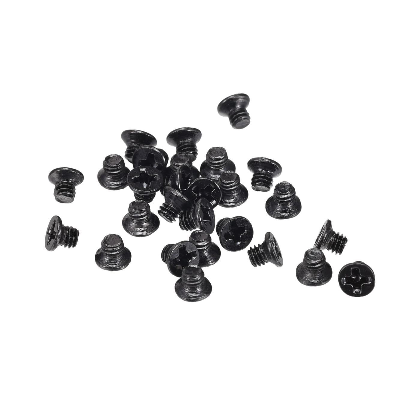 Uxcell Uxcell M2.5 x 18mm Phillips Flat Head Screws Carbon Steel Machine Screws Black for Home Office Computer Case Appliance Equipment 500pcs