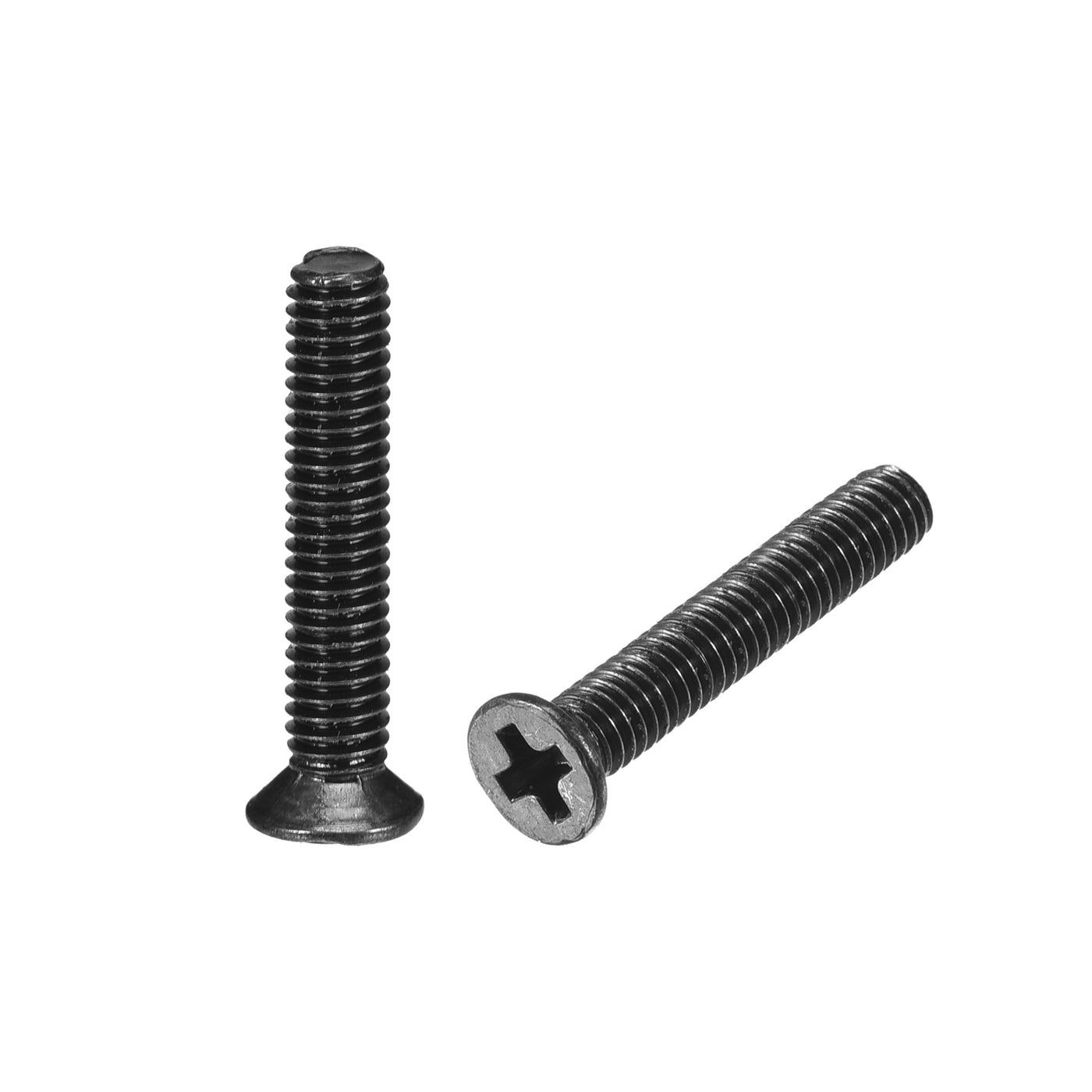 uxcell Uxcell M2.5 x 14mm Phillips Flat Head Screws Carbon Steel Machine Screws Black for Home Office Computer Case Appliance Equipment 350pcs