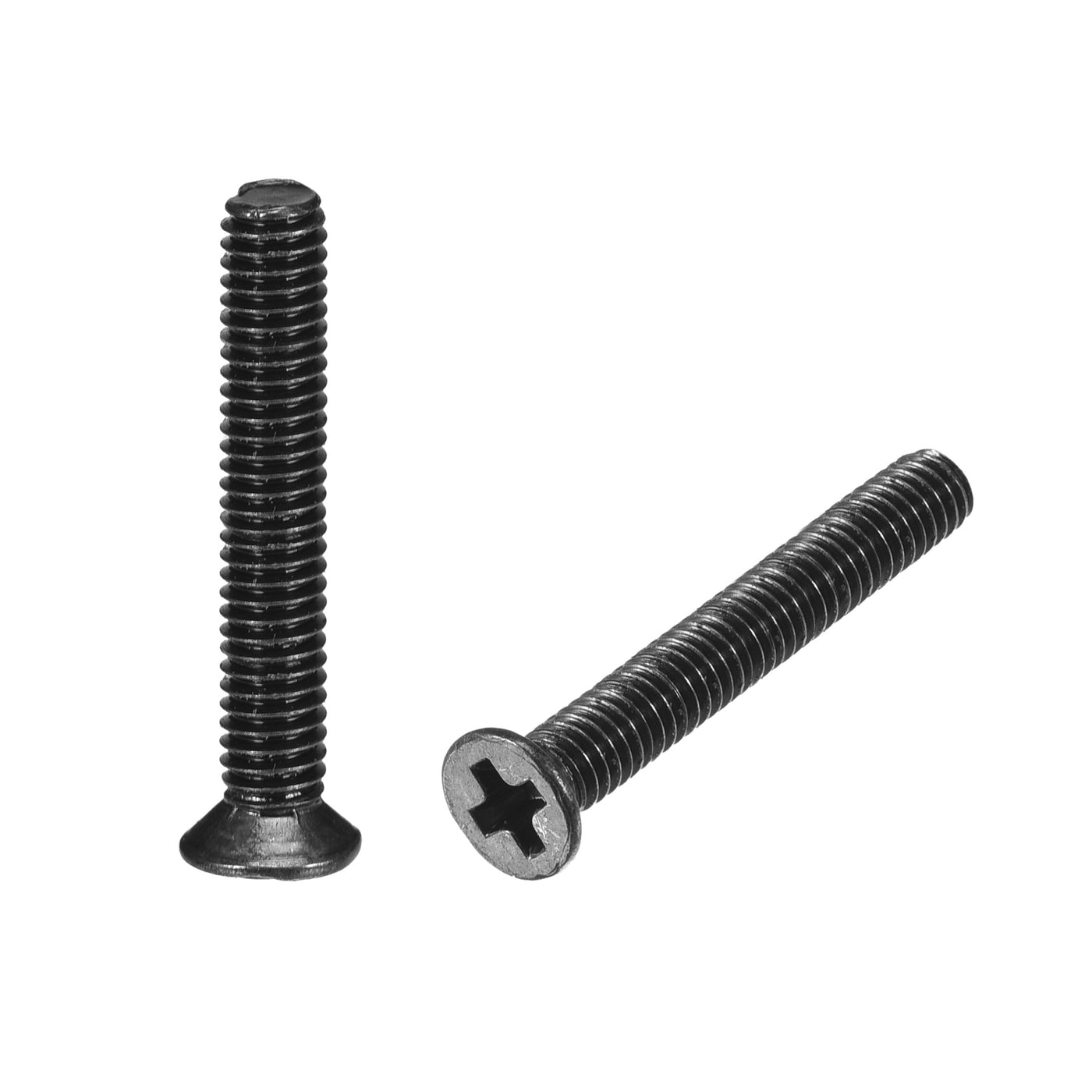 uxcell Uxcell M2.5 x 18mm Phillips Flat Head Screws Carbon Steel Machine Screws Black for Home Office Computer Case Appliance Equipment 350pcs