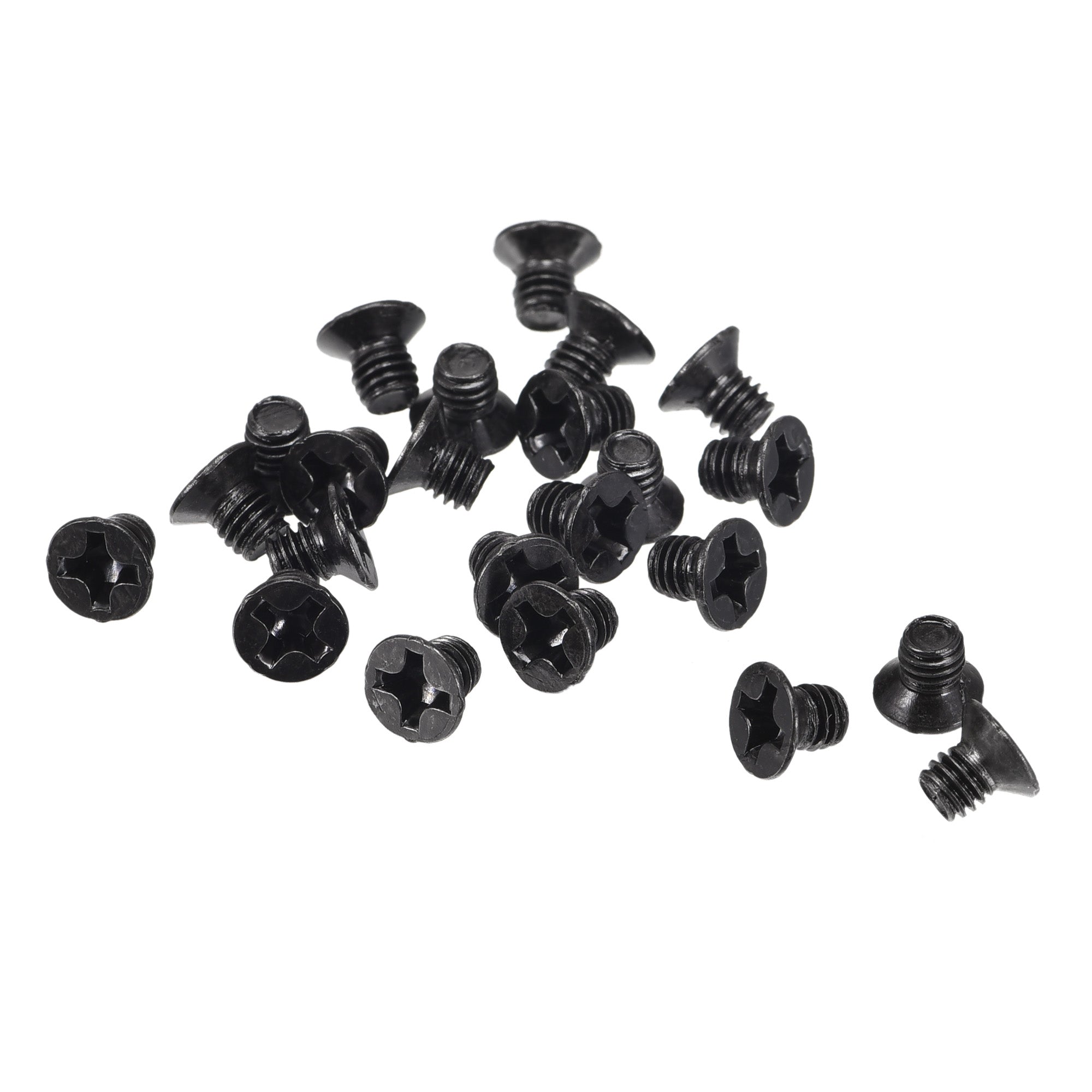 Uxcell M3 x 4mm Phillips Screw Fastener Black for Laptop PC TV Fan ...
