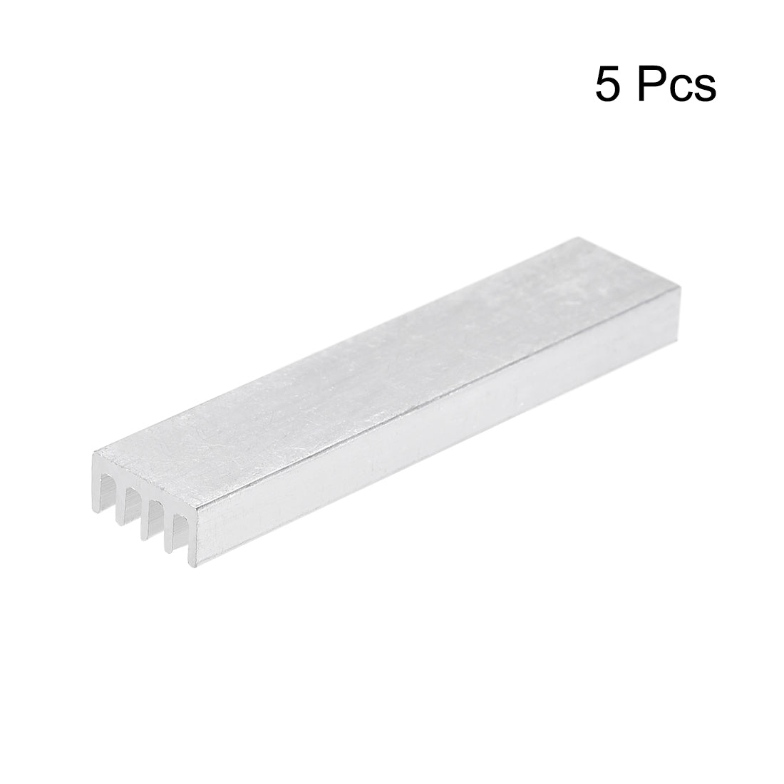uxcell Uxcell Electronics Cooler Heatsink for MOS GPU IC Chip Silver 50 x 11 x 5 mm 5pcs