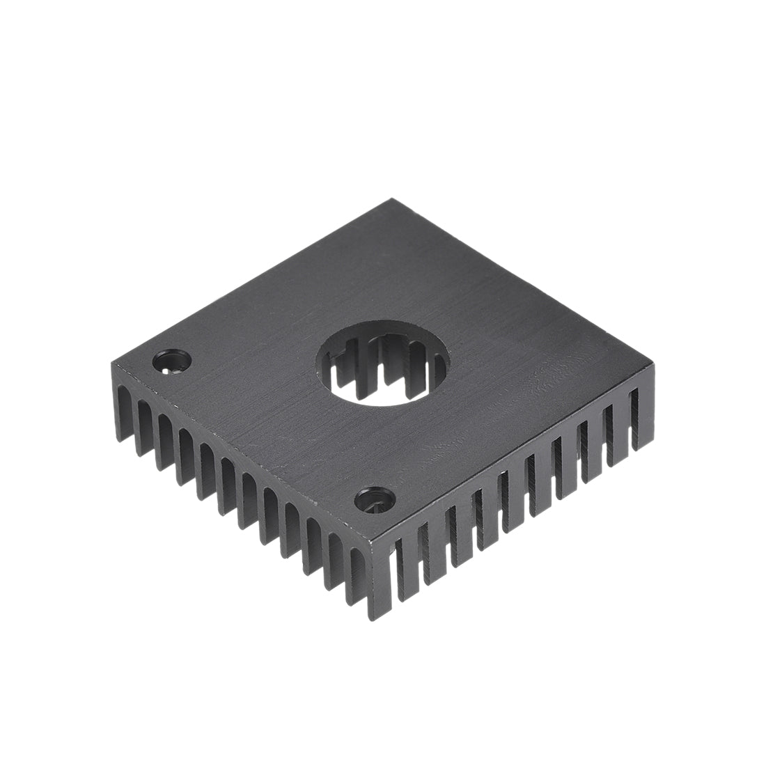 uxcell Uxcell Heatsink with Hole for Stepper Motor,3D Printer 40x40x11mm Black