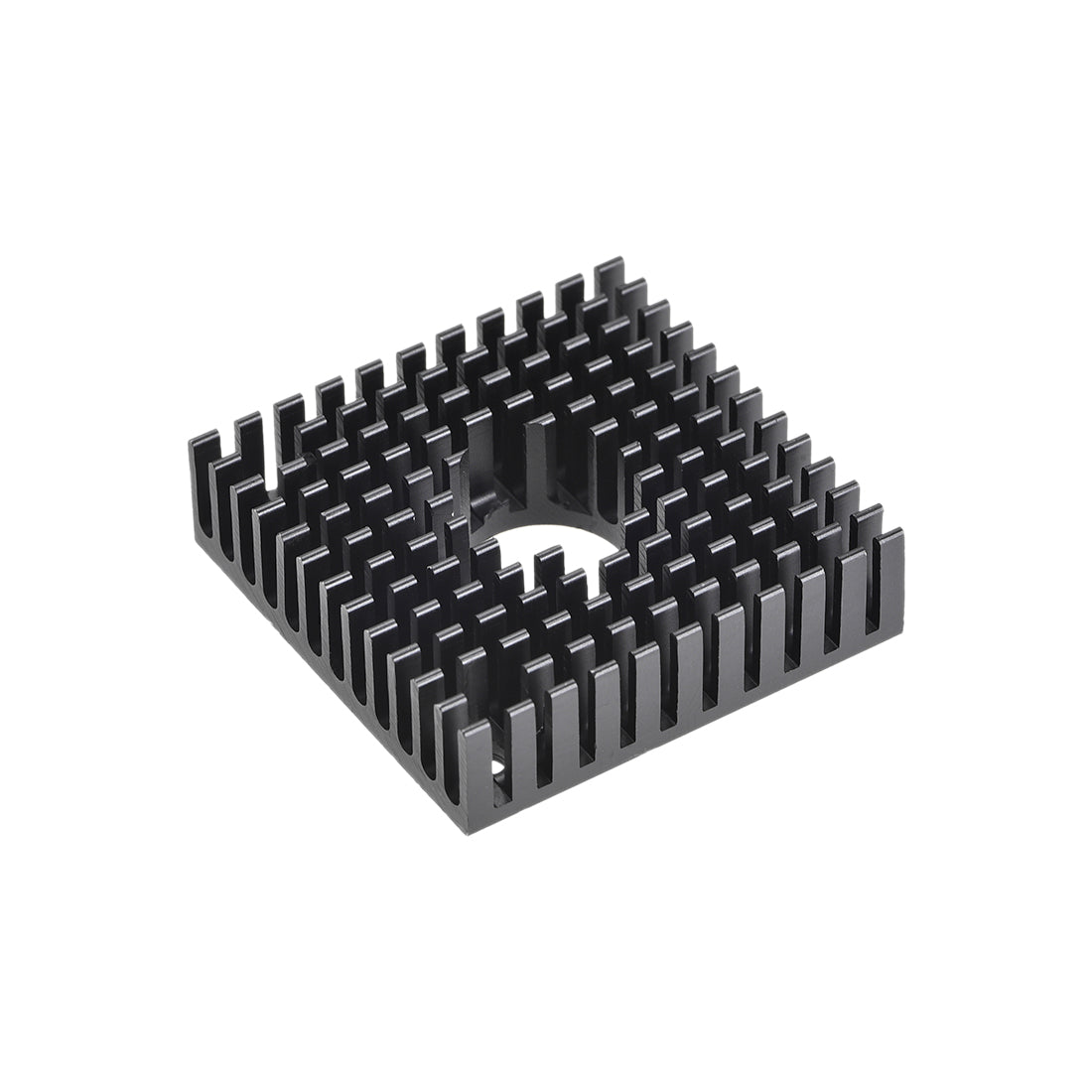 uxcell Uxcell Heatsink with Hole for Stepper Motor,3D Printer 40x40x11mm Black