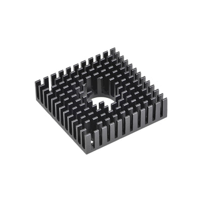 Harfington Uxcell Heatsink with Hole for Stepper Motor,3D Printer 40x40x11mm Black