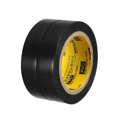 Harfington Uxcell Insulating Tape 16mm Width 9M Long 0.18mm Thick PVC Electrical Tape Black 2pcs